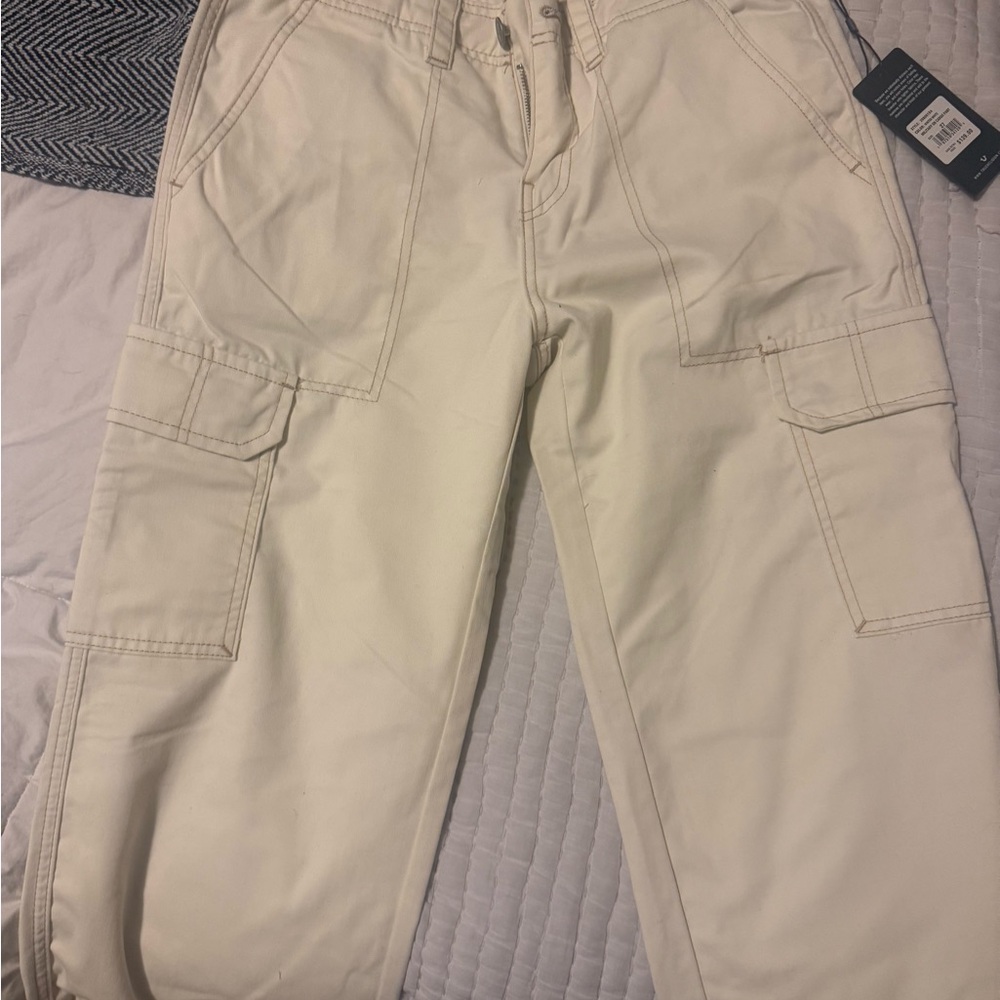 Beige Utility Pants - Picture 2 of 6